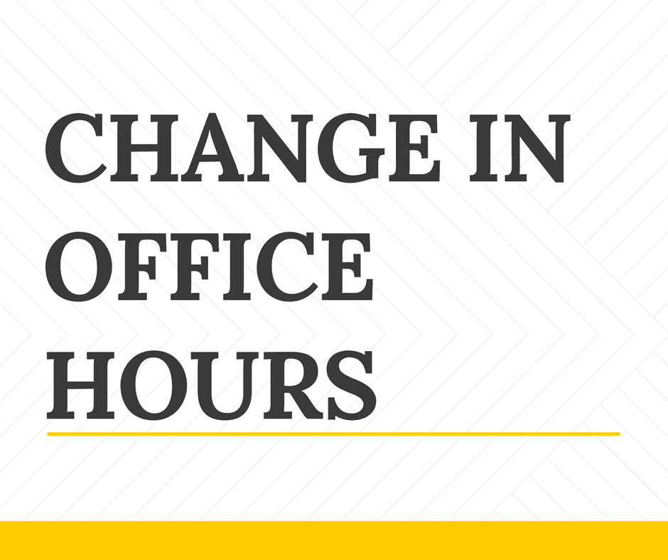 Change in Office Hours (1)