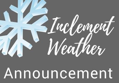Inclement Weather Schedule