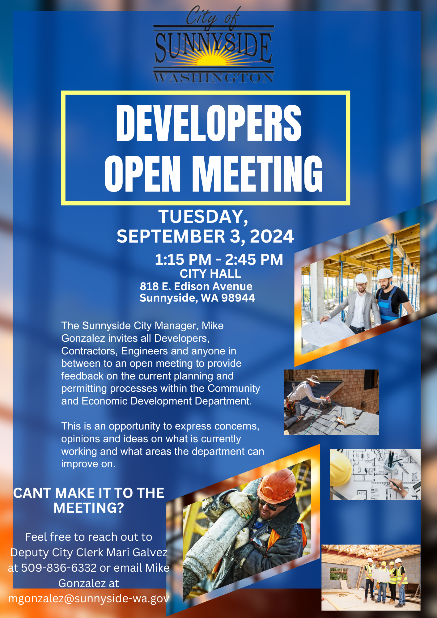 Developers Open Meeting Flyer 09.03.2024