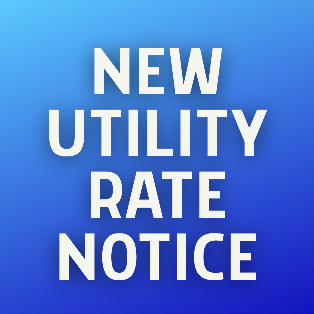 UTILITY RATE INCREATE