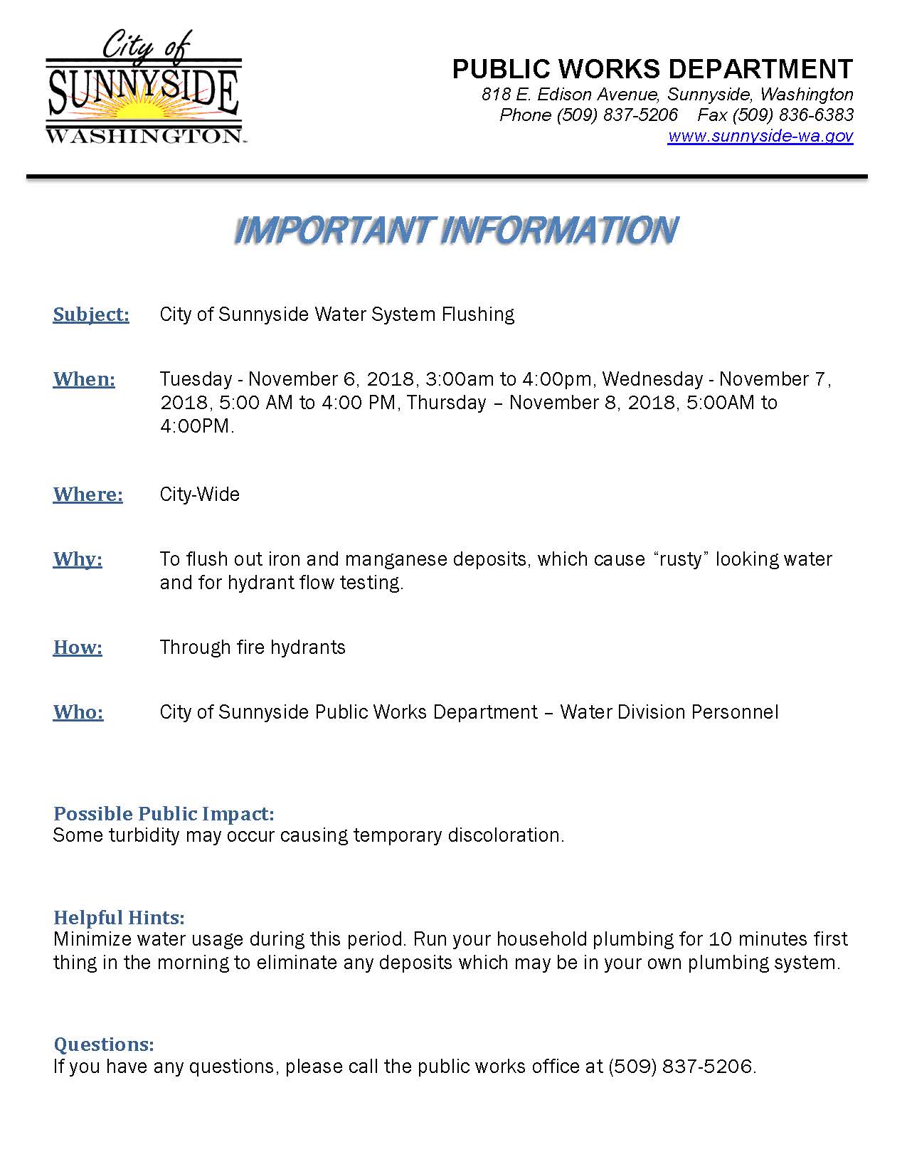 11.6-8.2018 FLUSHING NOTICE (003)