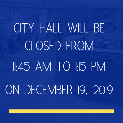CITY HALL CLOSED POTLUCK