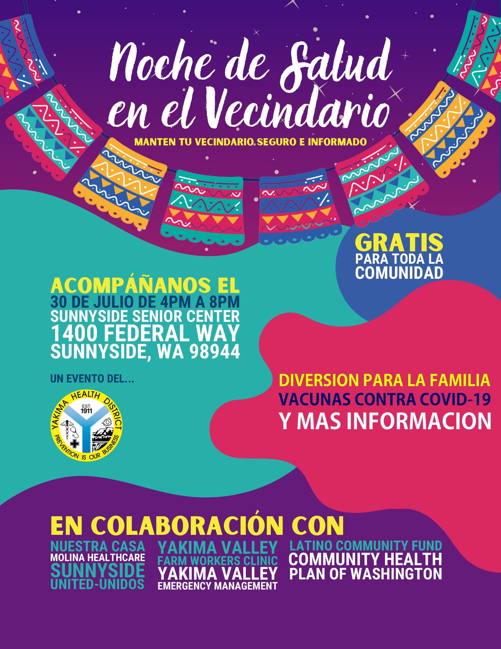 Community Health Night - Noche de Salud en el Vecindario - Flyer - Spanish-1