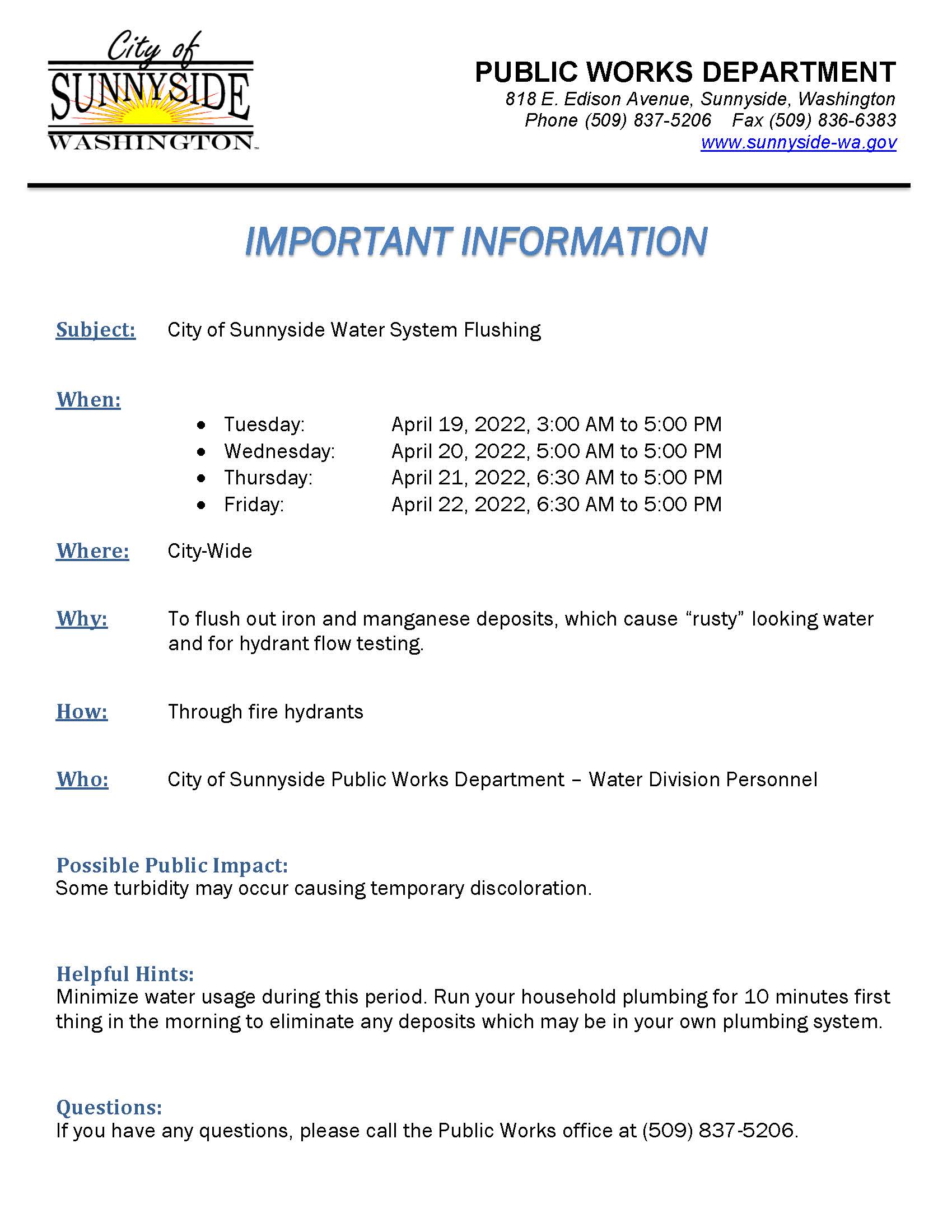 04.18-22.2022 FLUSHING NOTICE_English