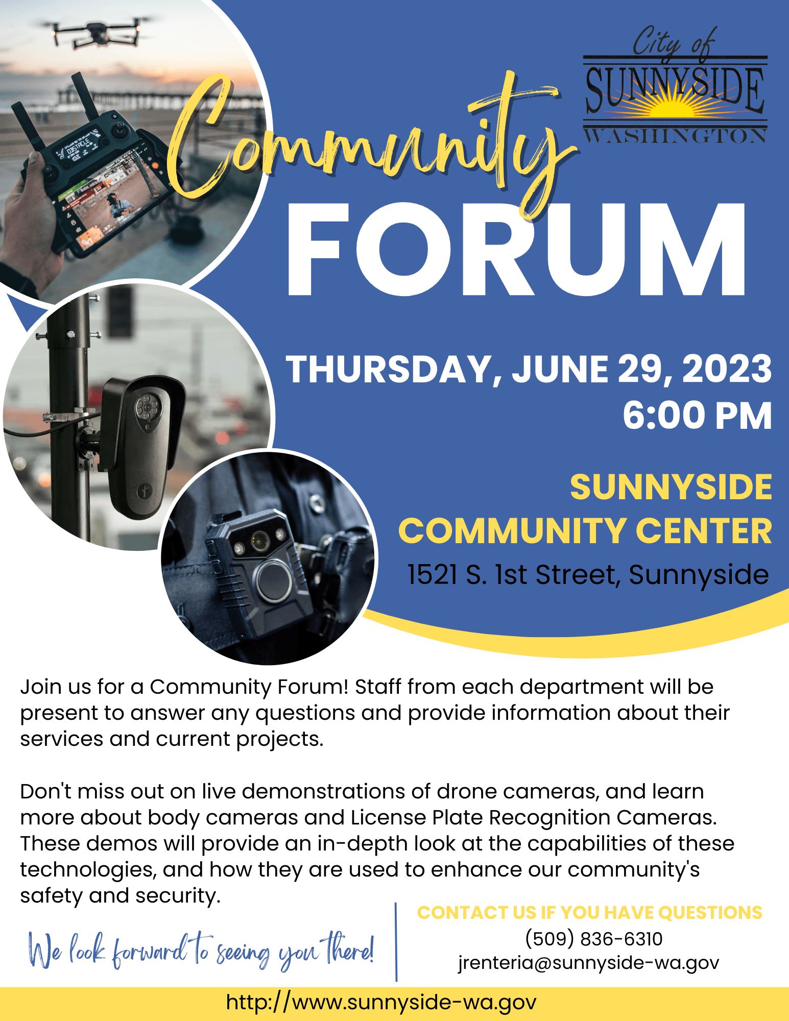 June 29, 2023 Community Forum Flyer in English