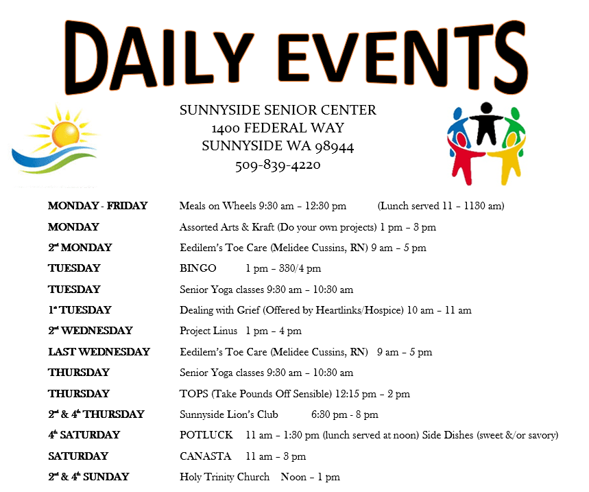 Senior Center Activities Update