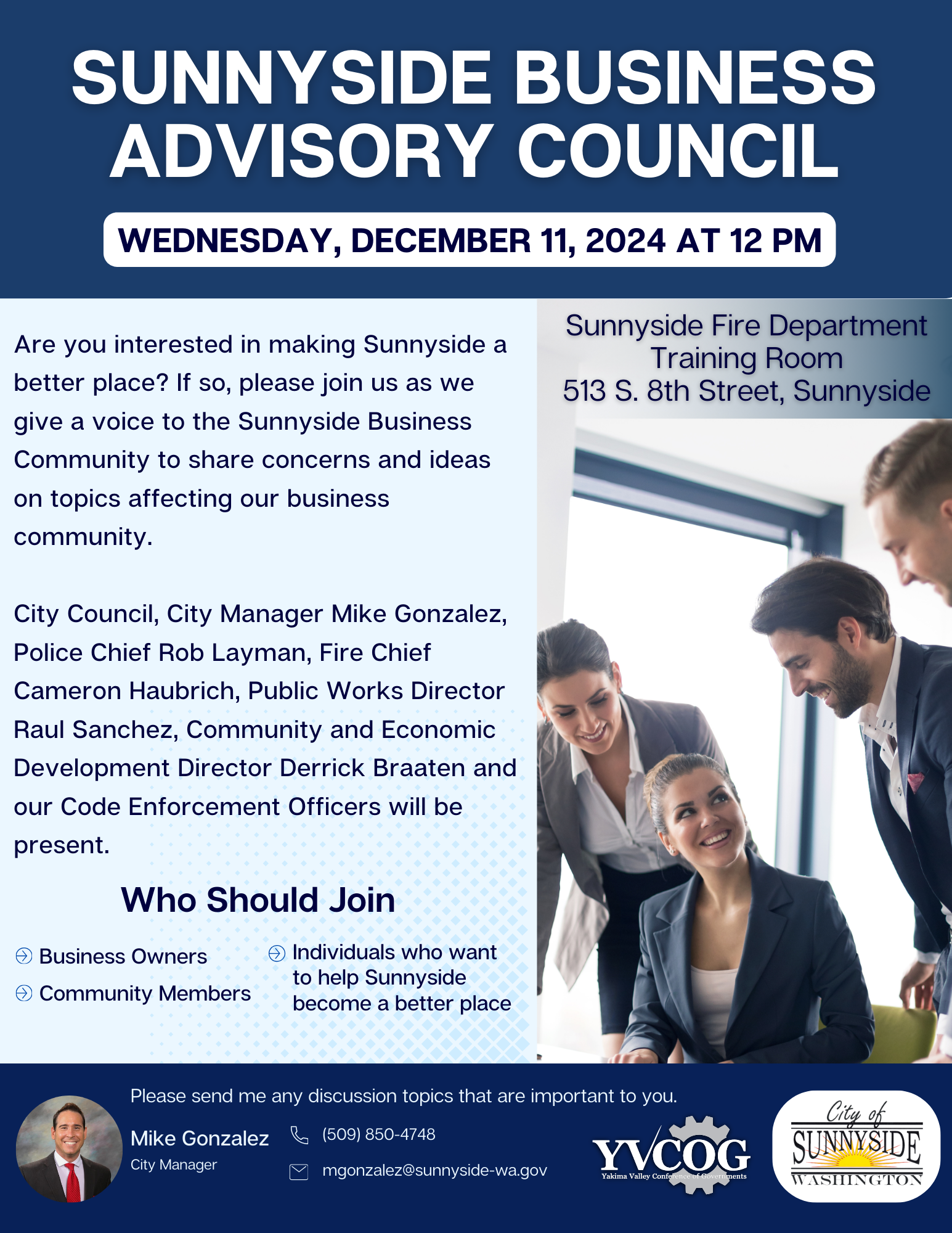 SUNNYSIDE BUSINESS ADVISORY COUNCIL